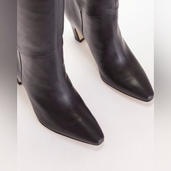 NEW Everlane The Knee-High Banana Heel Boot black - Picture 6 of 11